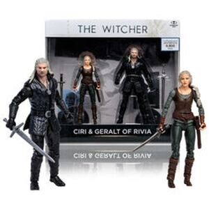 The  Witcher Ciri & Geralt of Rivia (Season 3) 7in Action Figure 2pk NWT
